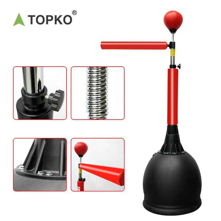 TOPKO professional boxing equipment heavy free standing boxing training punching bag standing with speed ball