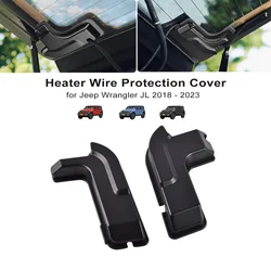 2PCS For Jeep Wrangler Jl 2018-2024 Car Tailgate Glass Heater Wire Protection Cover Rear Window Decoration Trim Car Accessories