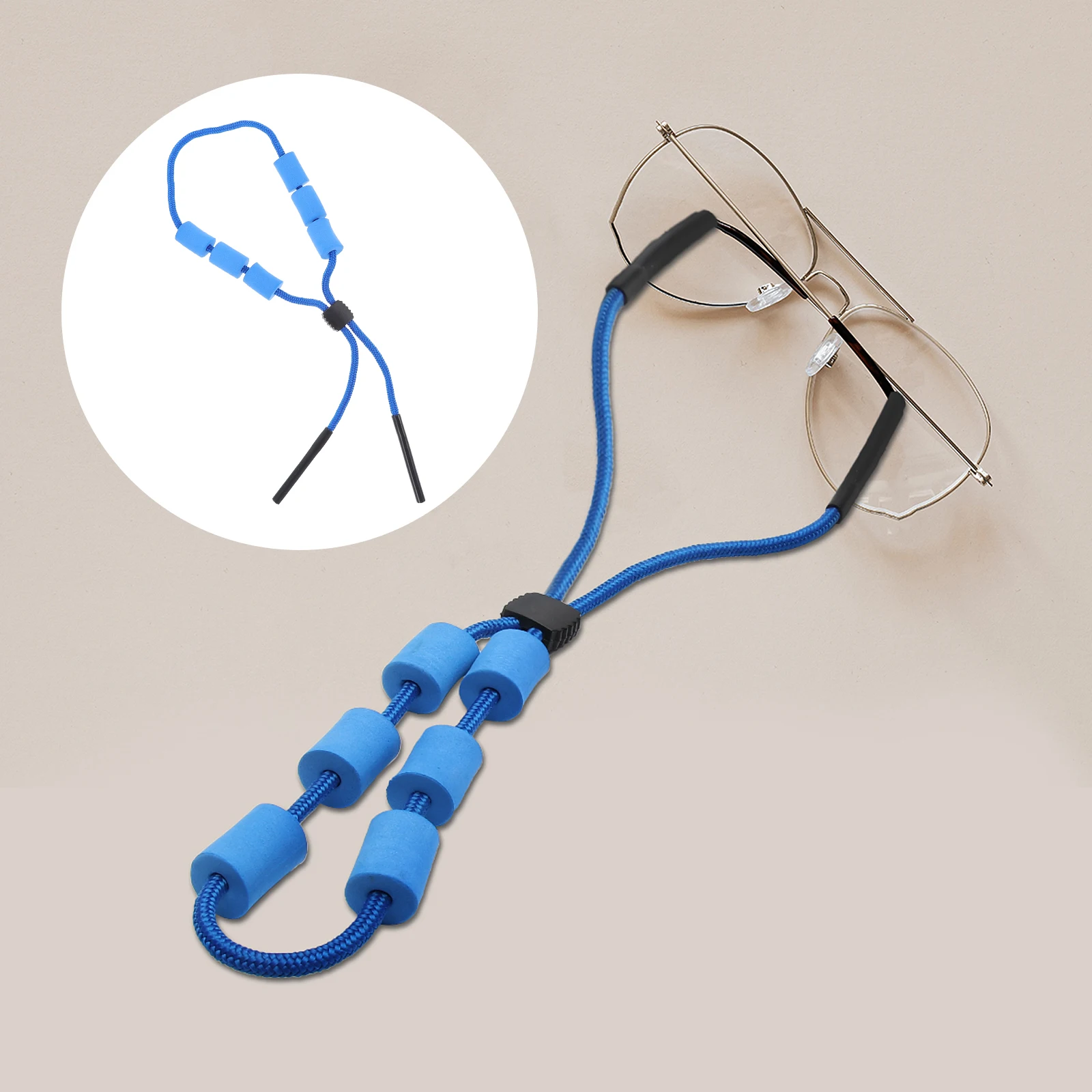 

8Pcs Exquisite Glasses Rope Adjustable Toggle Durable Sports Swimming Fixed Supplies Floating Glasses Lanyard Rope Accessories