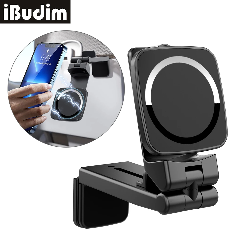 Portable Airplane Phone Holder Universal Magnetic Travel Train Seat Desk Cellphone Clips for iPhone 16 15 Series Xiaomi Samsung