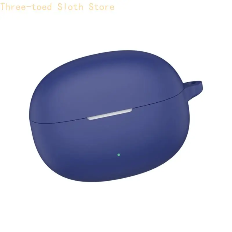 Full Cover Silicone Earbud Case Shell with Front Cutout and Side Attachment for Charging Case Daily Carry Storage E74A