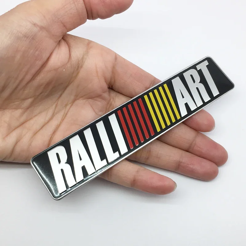 ثلاثية الأبعاد الألومنيوم ملصق رسائل RALLIART شعار السيارة شارة الشارات اكسسوارات لميتسوبيشي لانسر asx أوتلاندر باجيرو جالانت