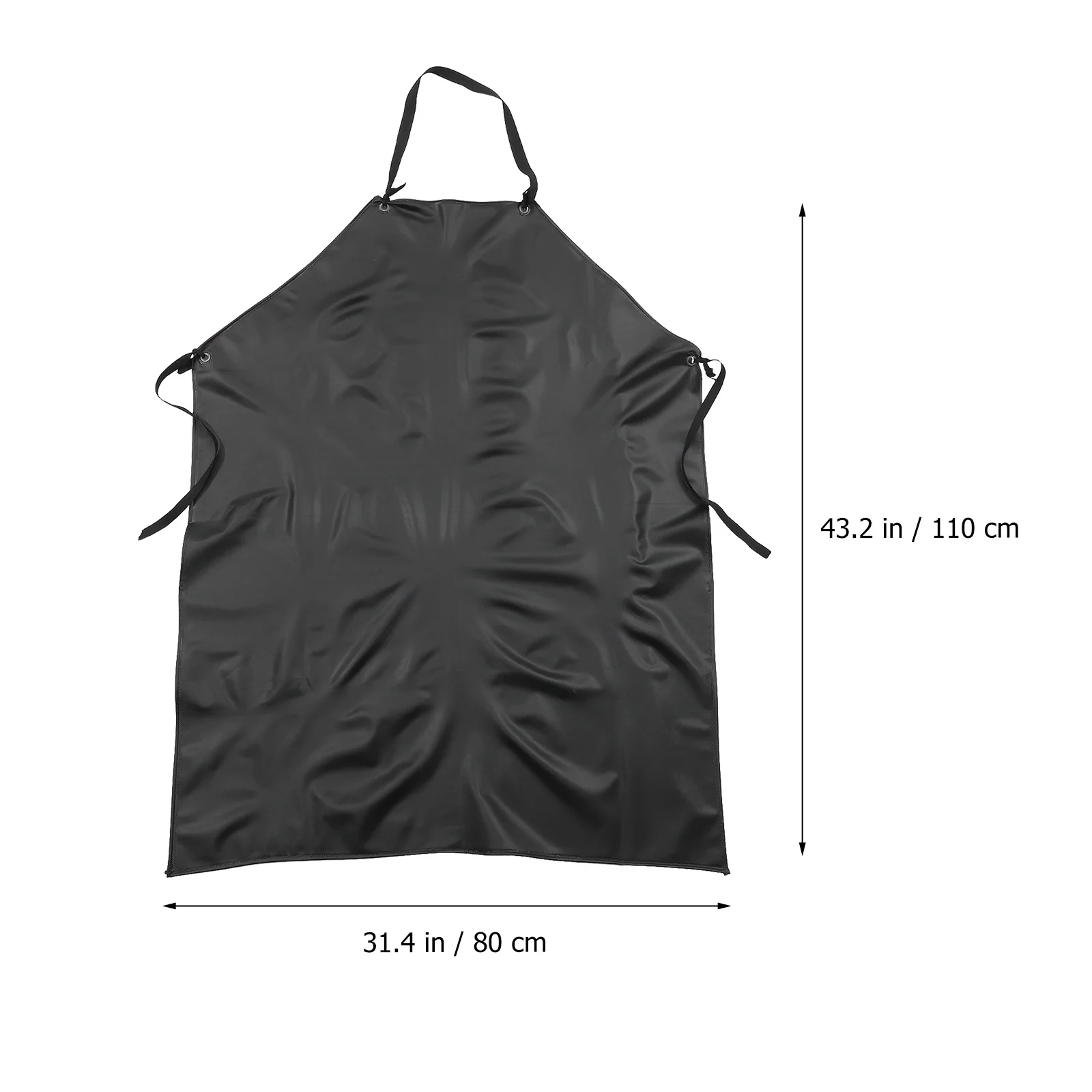 PVC Waterproof Thick Work Apron Adjustable Oil Resistant for Kitchen Restaurant Industrial Dishwashing Cleaning