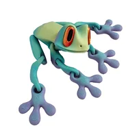 3D Printing Magnetic Suction Frog Refrigerator Magnet Movable Ornament Frog Toy Cute Novel Creativity Home Ornament Figure 5