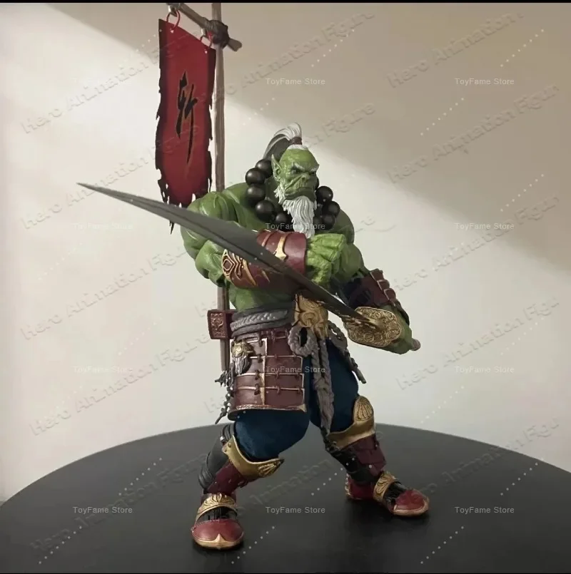 

In Stock World of Warcraft Orc Statue 21cm, Shield Master Statue, World of Warcraft Guardian Series Figure Collection Gift