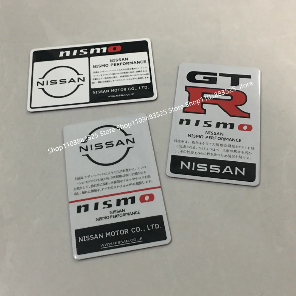 8x5cm Metal Badge Sticker for Nissan Nismo Sentra Sylphy GTR Almera Xterra Tiida Qashqai Versa Altima Rogue GTR Leaf Patrol Juke