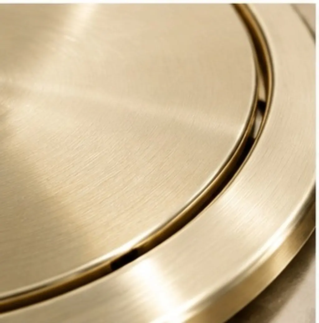 Built-in Stainless Steel Embedded Trash Can Lid Countertop Swing Flap Cover Recessed Waste Chute Lid Kitchen Cabinet