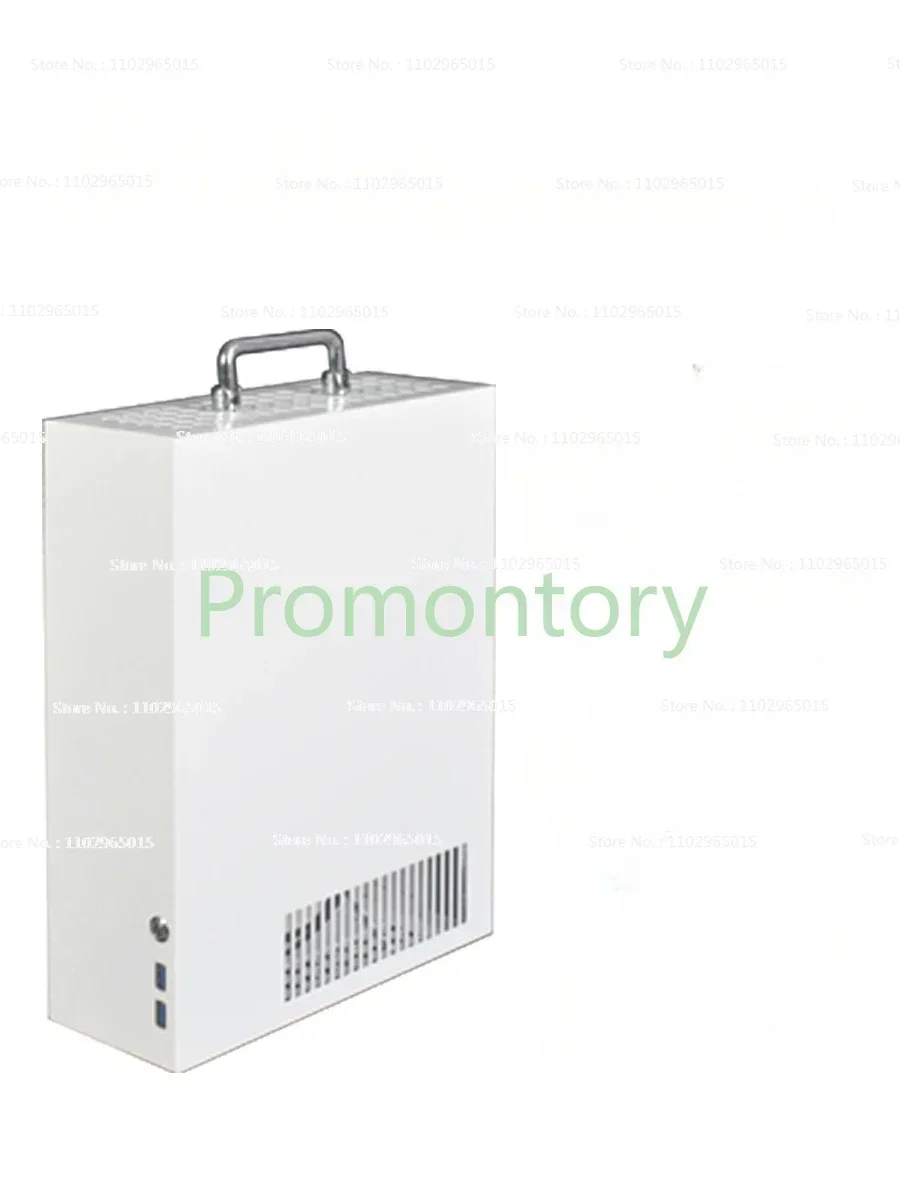 เคสคอมพิวเตอร์ขนาดเล็กแบบพกพา itxMATX สีขาว รุ่น P02 P03 P04 พร้อมหูหิ้ว รองรับพาวเวอร์ซัพพลายแบบ FLEX รองรับการ์ดจอขนาดใหญ่