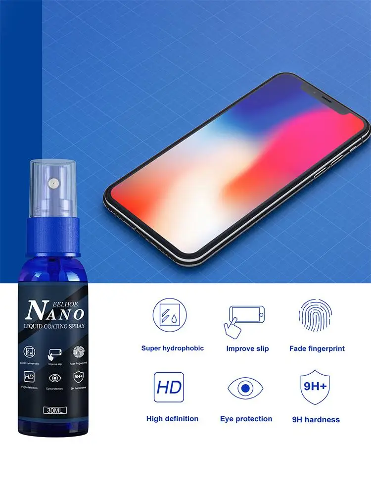 Liquid Screen Protector Spray Screen Hydrophobic Coating Protect Film Anti-scratch Anti-fingerprint Reparatie Oleophobic Agent