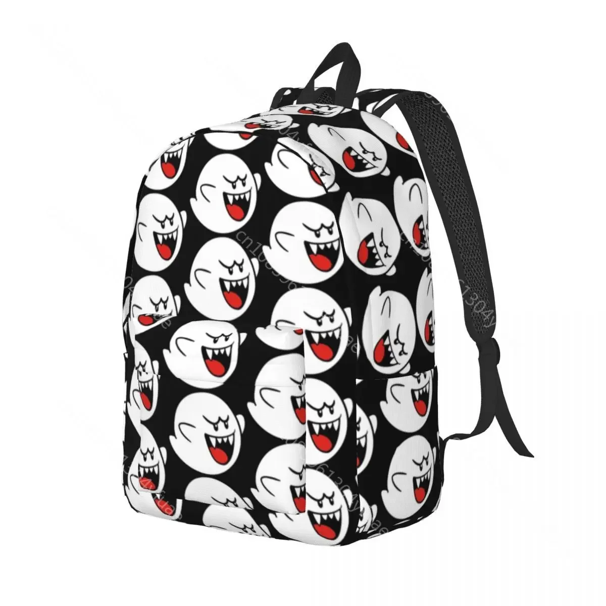 Cute Ghost Boo Backpack Cartoon Cycling Backpacks Boy Designer Soft School Bags Streetwear Rucksack Xmas Gift