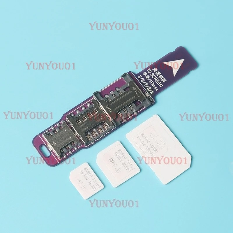 Open Card Large, Medium and Small Sim Card Reader Test Small To Micro Three-in-one Conversion Mini