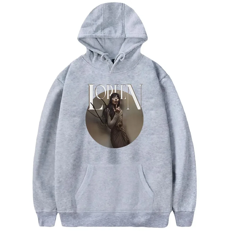 Loreen Hoodie Mulheres Homens Manga Longa Pullover Com Capuz Moletons Unisex Casual Streetwear Moda Roupas 2024