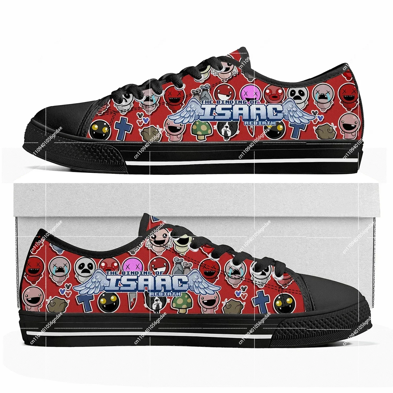 

The Binding of Isaac Custom Low Top Sneakers Cartoon Game Womens Mens Shoes Casual Tailor Made Canvas Sneaker
