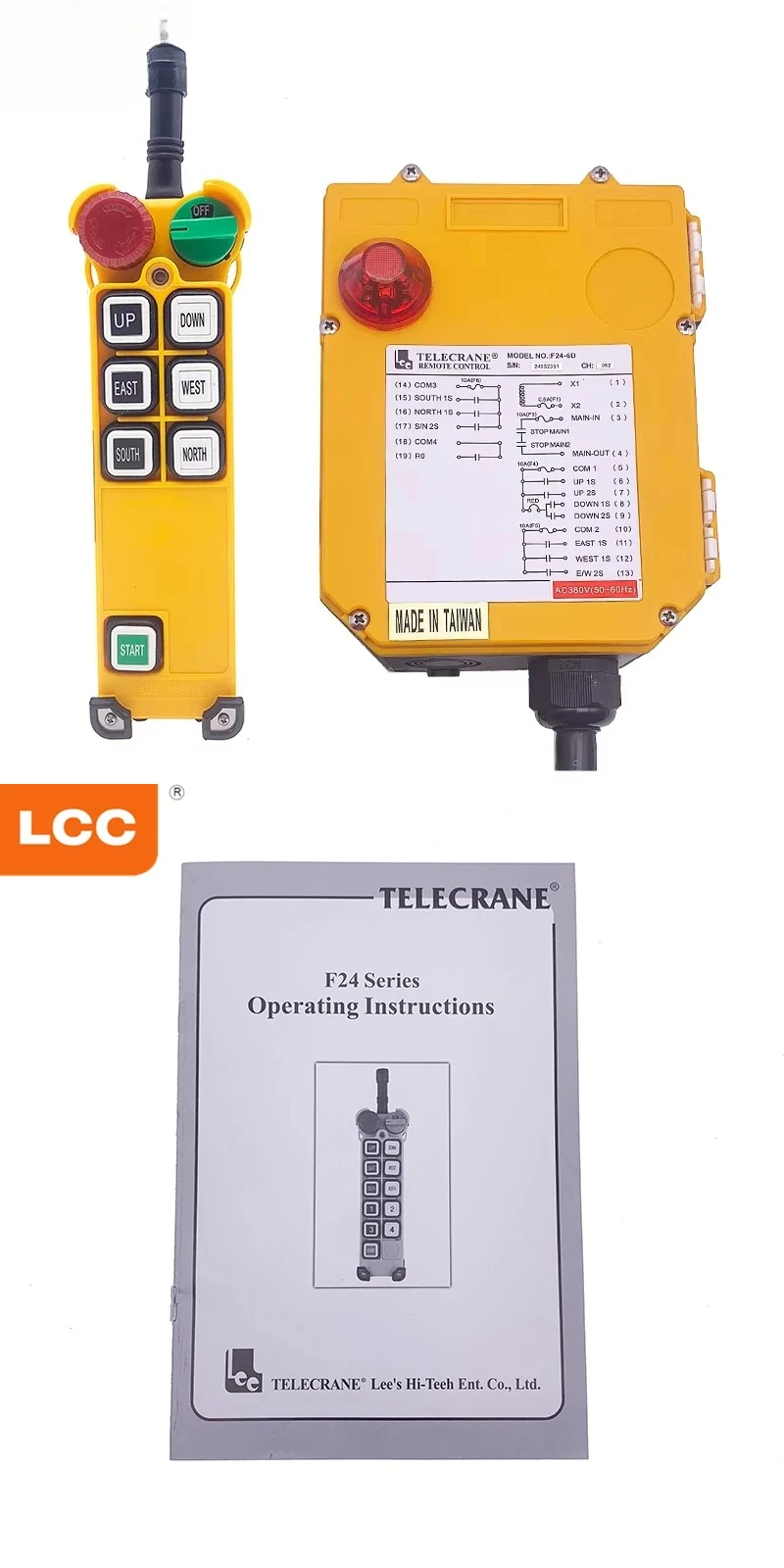 Factory Price F24-6D Industrial 1 Transmitter and 1 Receiver Wireless Remote Control for Crane