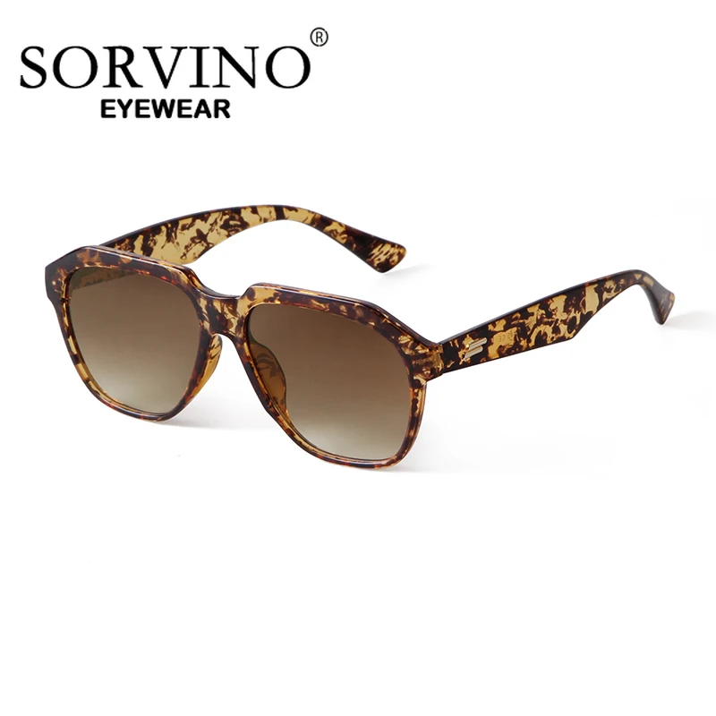 

SORVINO Women Men Square Sunglasses Retro Polygon Sun Glasses Female Leopard Vintage Fashion Ladies Oculos De Sol Eyeglasses