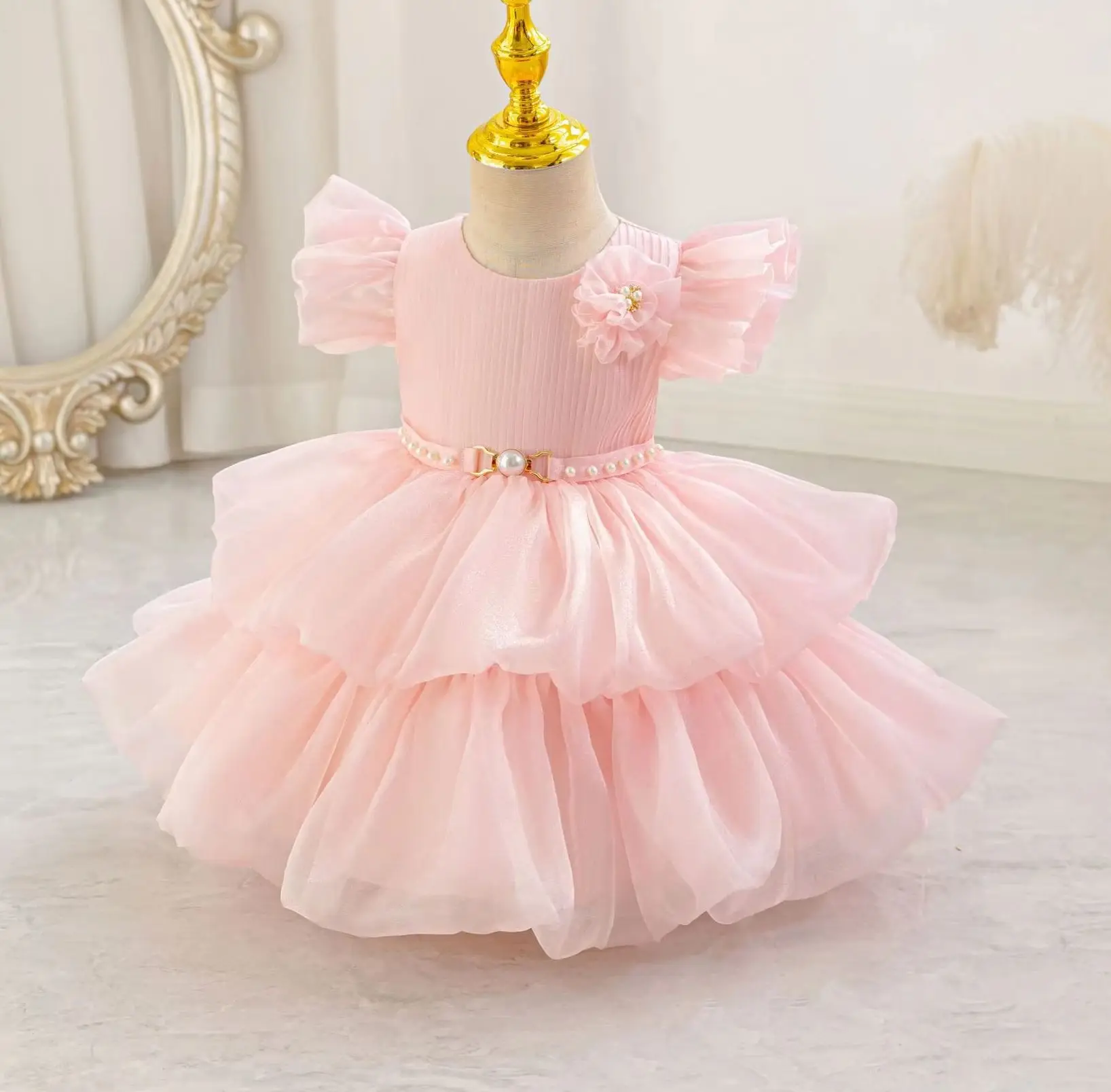 Baby Girls' Princess Dresses Kids' Girl Birthday Dress Infant Festive Clothes Tutu Ball Gown