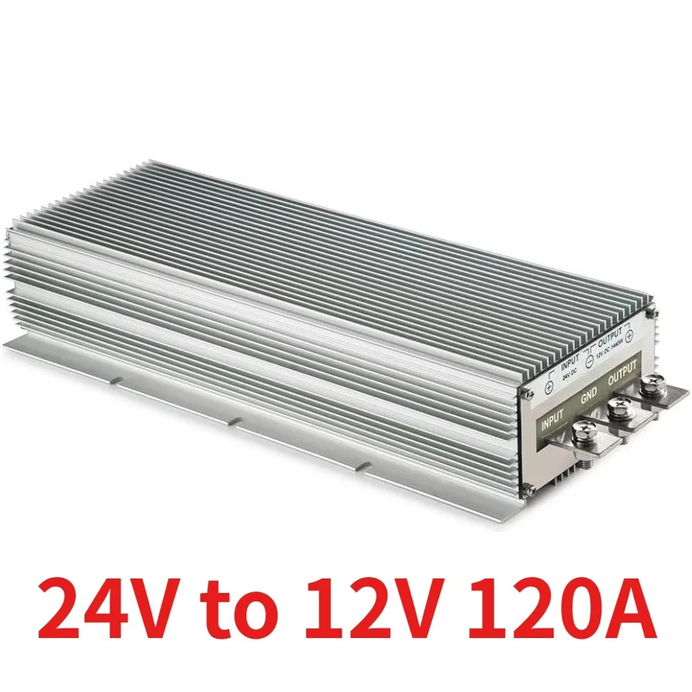 24V to 12V 120A 1440W Power Buck Module Car Step Down DC DC Converter Voltage Regulator Reducer Non-Isolated