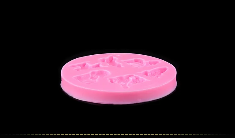 Silicone Dog Mold Sugar Craft Fondant Cake Decorating Tools Embossed Mold Decorating Mould Baking Tool D178