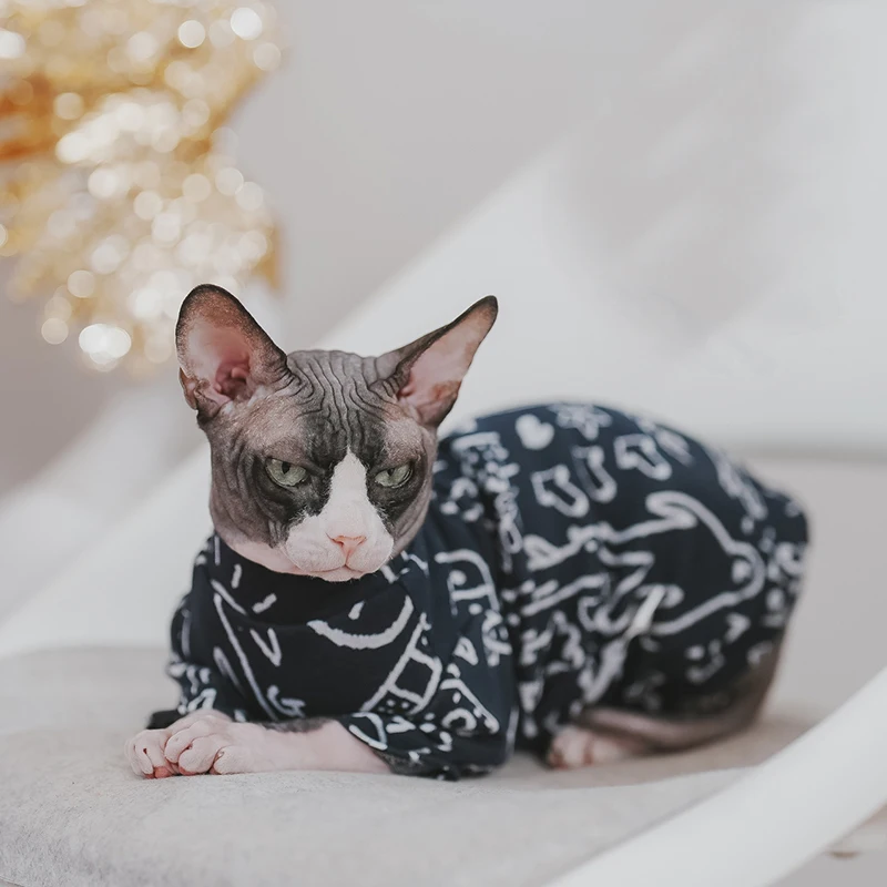 Devon Rex Cat Skirt Pet Supplies Sphynx Cat Sleeveless Cotton Skirt for Sphinx Conis Dress Devon Rex Cats Sphynx Costume Devon