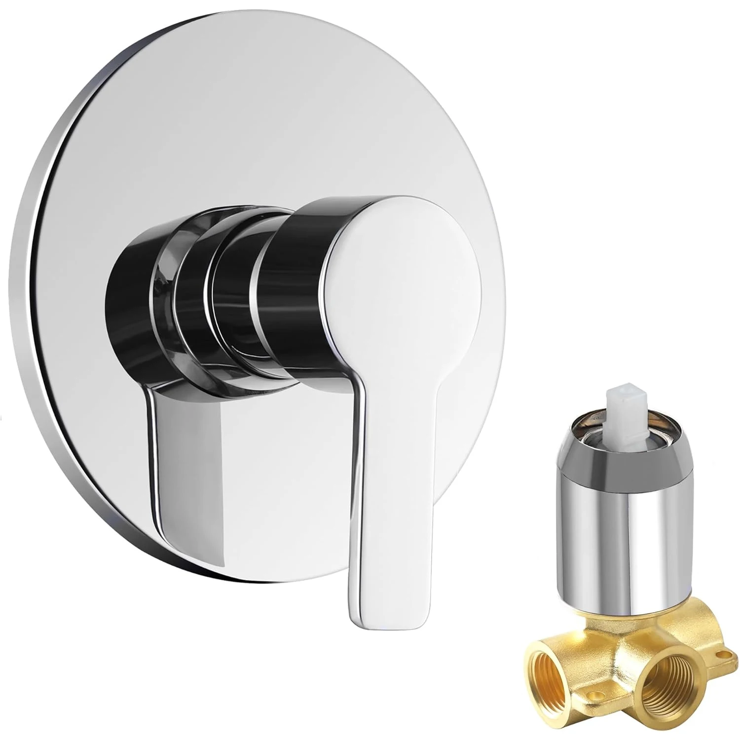 

Bathroom Shower Hot and Cold Mixer Valve Single Function Shower Valves Concealed Control Valve For Shower Head Chrome