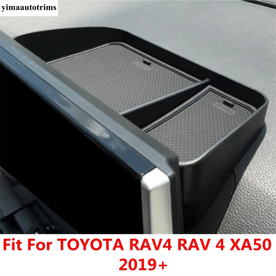 

Car Dashboard Instrument Panel Storage Box Container Plate Fit For Toyota Rav4 Rav 4 XA50 2019 - 2024 Black Interior Accessories