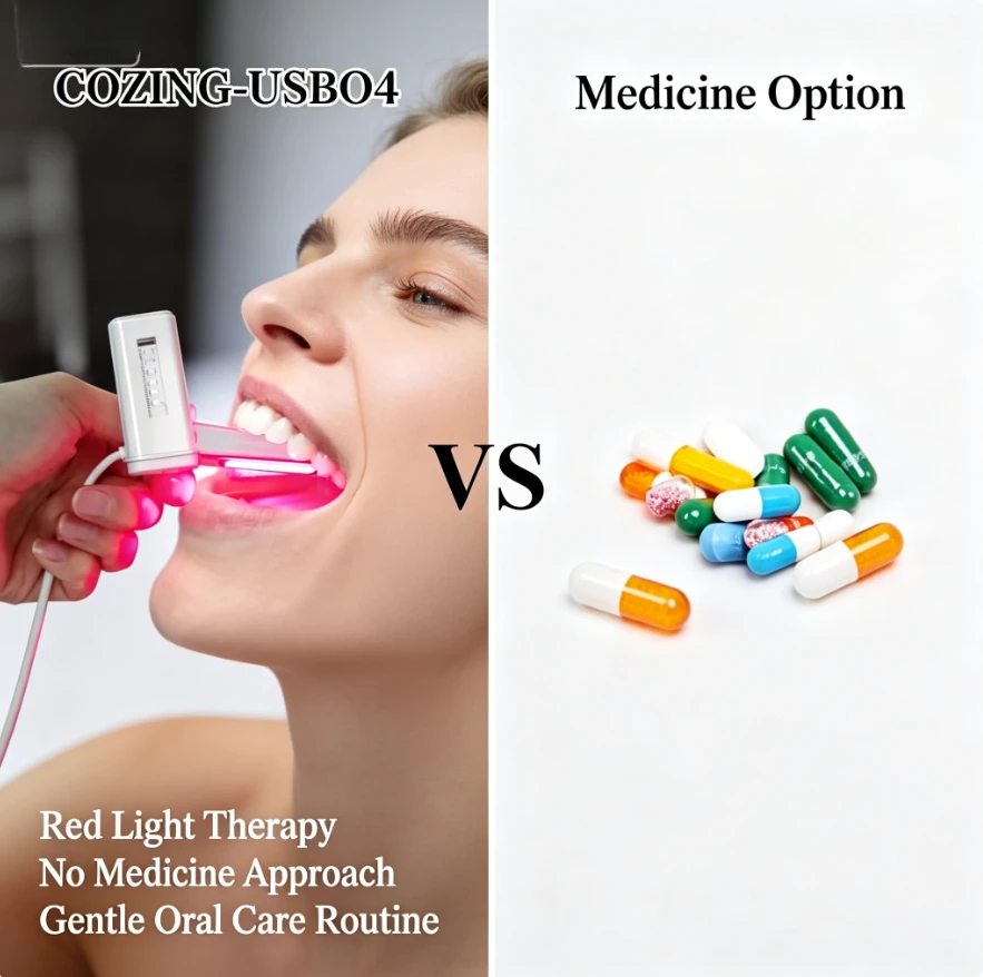 650nm LLLT Red Light Laser Equipment – Oral Ulcer Therapy, Sore Throat Pain Relief & Mouth Recovery Device