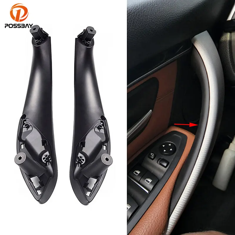 Car Inner Doors Handle Pull Trim Cover for BMW 320i 328d 328i 330i 335i 340i 428i 435i M3 M4 Base 51417279312 Auto Accessories