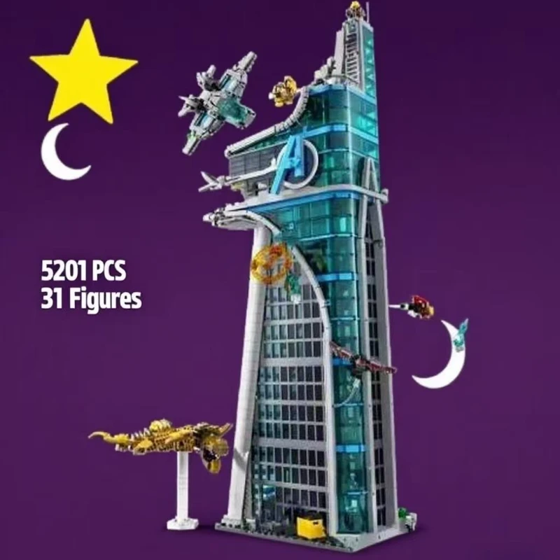 Tour de combat modulaire, 5201 pièces, assemblage de construction en brique, tour classique, jouets d'architecture pour cadeaux de noël, nouveauté