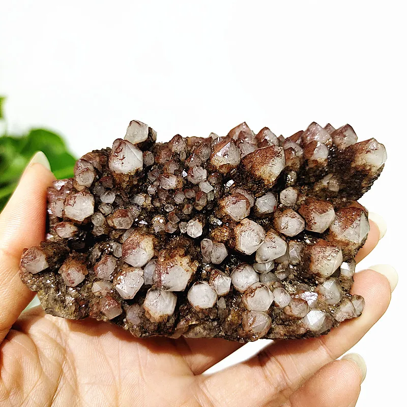 Natural Crystal Cluster Stone L Mineral Specimen Home Decoration Spirit Quartz Wrapped Silver Mountain Magic And Powerful Healin