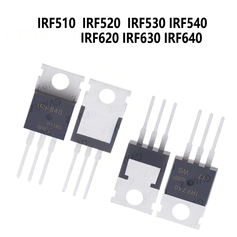 10PCS TO-220 IRF510 IRF520 IRF530 IRF540 IRF620 IRF630 IRF640 IRF710 IRF730 IRF740 IRF830 IRF840 TO-220