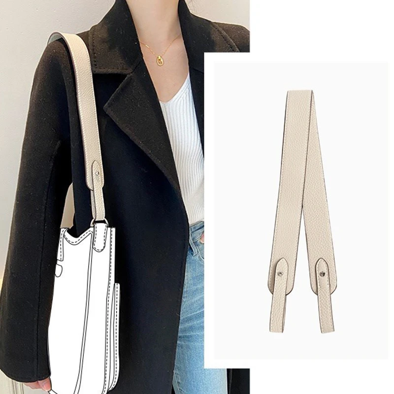 

Красочный плечевой ремень из воловьей кожи для сумки Evelyne - роскошная сменная поясная сумка подмышками, аксессуары