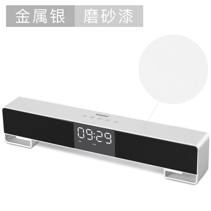 Small Alarm Clock Smart Lighting Table Alarm Clock Unique Bluetooth Speaker 3d Wireless Portable Living Room Decoration Clock