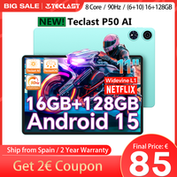 【New】 Android 15 Tablet Teclast P50AI 11 inch Screen 90Hz AllWinner A733-AI Octa-Core (6GB + 10GB )Max.16GBGB RAM 128GB LPDDR5 Wifi-6 7000mAh AI Tablet PC