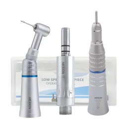 Dental Low Speed Handpiece Kits, E-generator micromotor,Push Button Contra Angle, External Water Spray,2/ 4Holes Handpiece