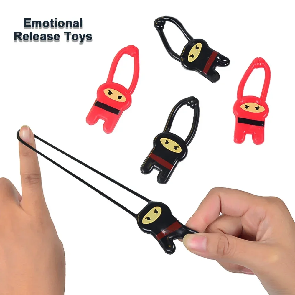 Novelty Finger Catapult Stretch Ninjas Educational Children's Interactive Toy Portable Fingers Stretchy Brain Decompression Toy