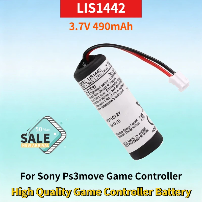 

Новая литиевая аккумуляторная батарея LIS1442 3.7V 490mAh для контроллера игровой консоли Sony PS3 Move, высококачественная литий-ионная батарея