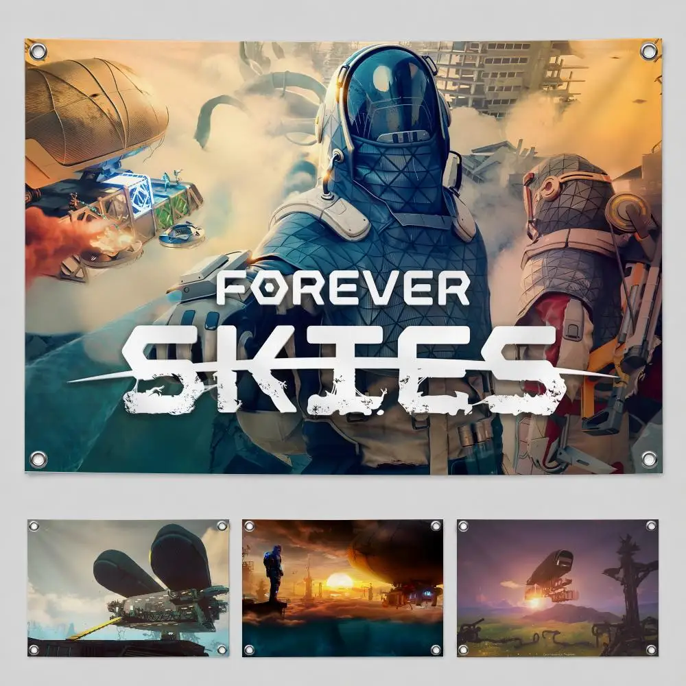 Game F-Forever Skies Flags Suitable For Party Club Outdoor Interior Wall Decoration Banner Fans Gift