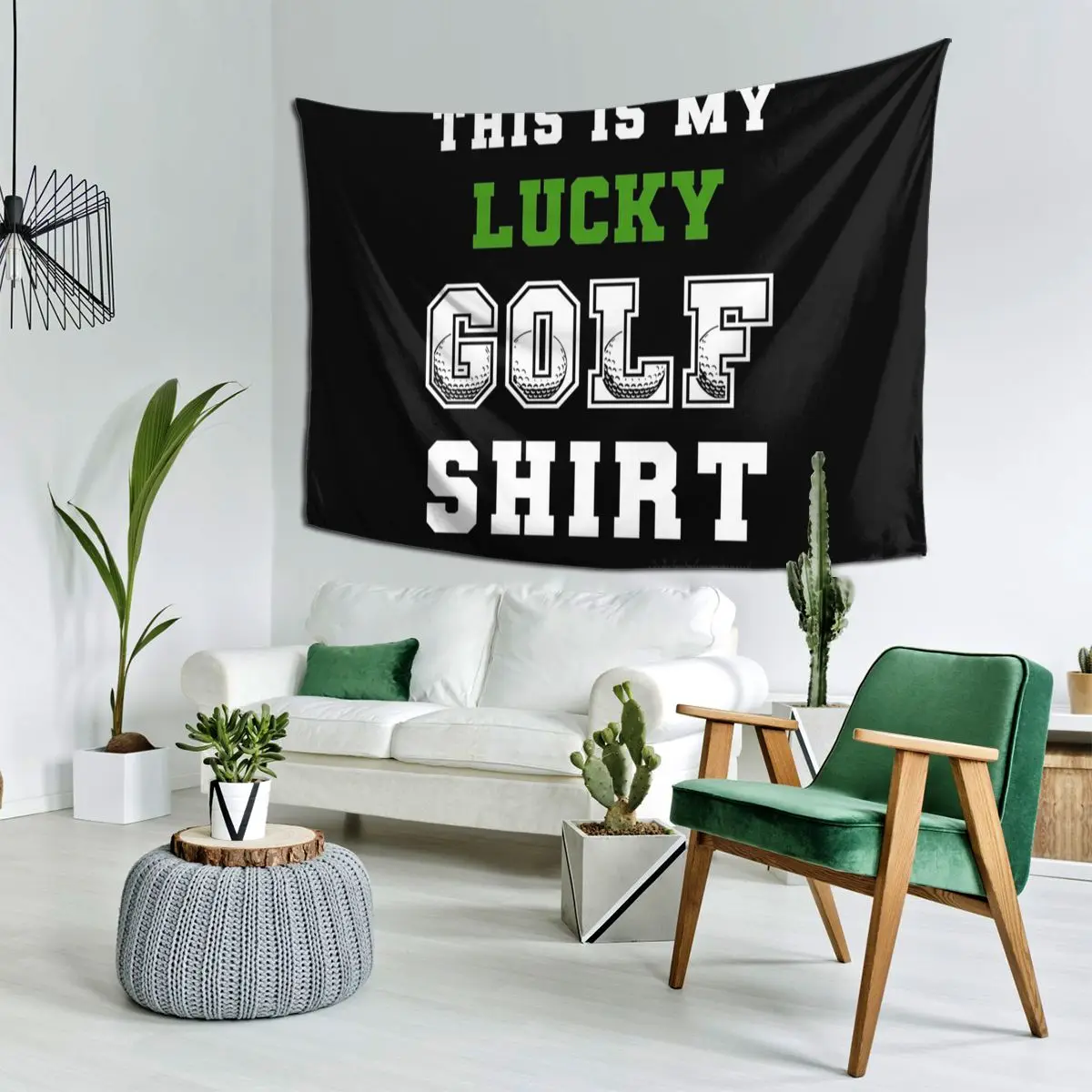 This Is My Lucky Golf Shirt Tapestry Funny Wall Hanging Aesthetic Home Decor Tapestries for Living Room Bedroom Dorm Room