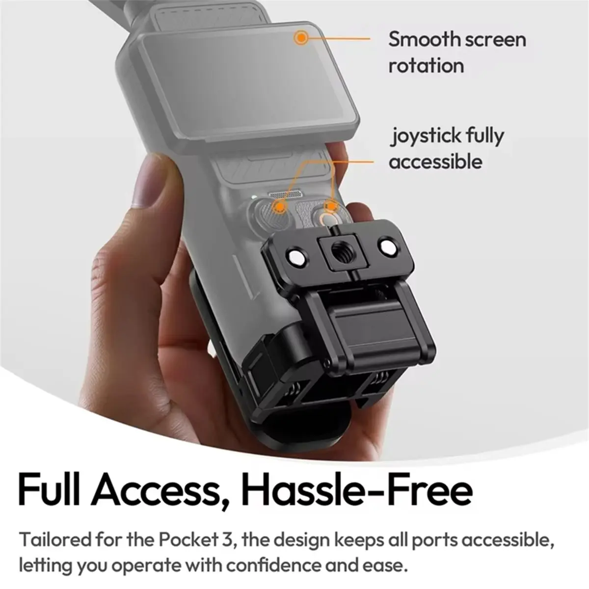 

Магнитная быстросъемная основа PK16 для винта Pocket 3 1/4 дюйма 270 ° Регулируемый держатель экшн-камер [AAAE 2026]