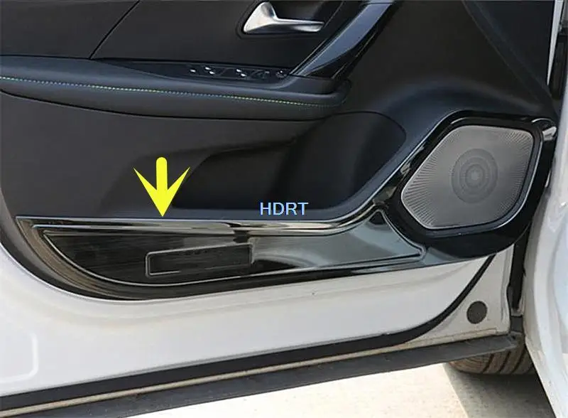 

Protective Door Inside Guard kickplate Accessories Car Stainless steel Anti Kick Pad Sticker For Peugeot 2008 2020 2021 2022