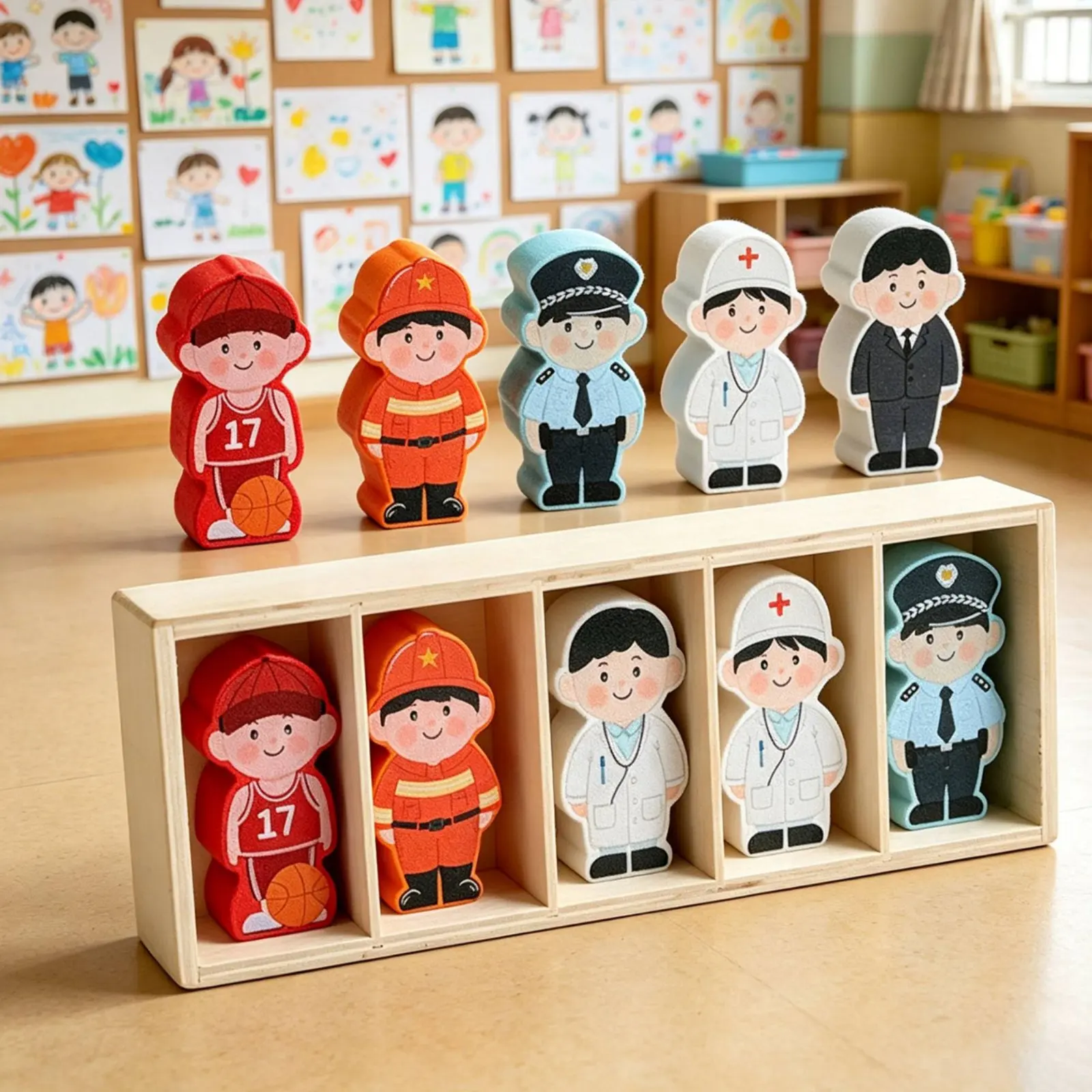 Color Matching Bottle Game Reasoning Training Bottle-Shaped Block Game Color and Emotion Memory Toy Educational for Toddlers view 3