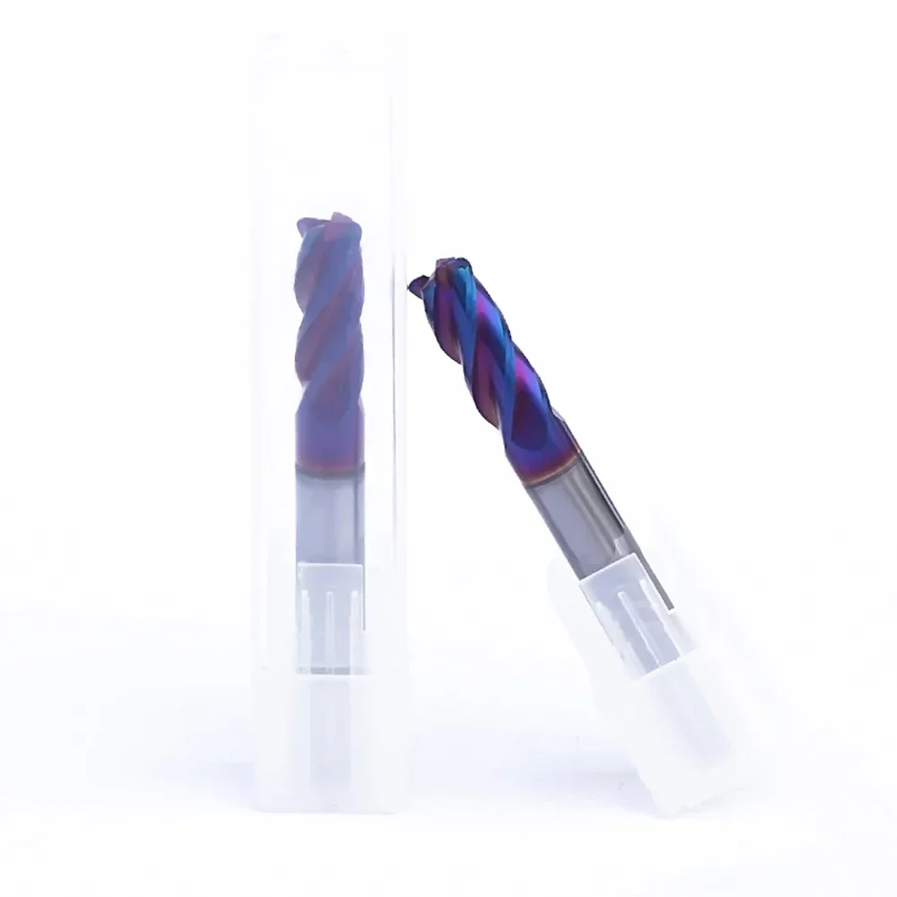 Cortador de fresado con revestimiento de aleación, herramienta de acero de tungsteno, mecanizado Cnc, Hrc65, Kit de fresadora