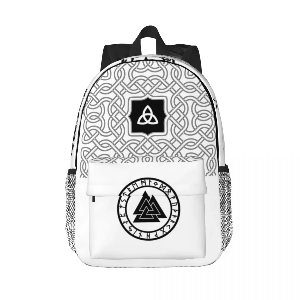 Valknut II-Sac à dos Rune Circle pour enfants, variante I, cartable pour garçons et filles, sacs d'école à la mode, sac à dos pour ordinateur portable, initié