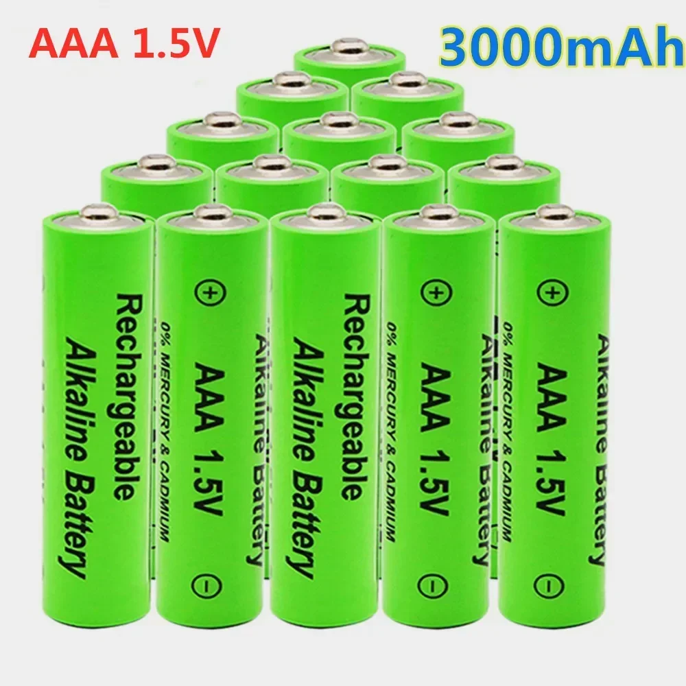 2024 nuova batteria 2-20pcs 1.5 V AAA 3000mAh batteria ricaricabile ni-mh 1.5 V AAA batteria per orologi mouse computer giocattoli così via ventola