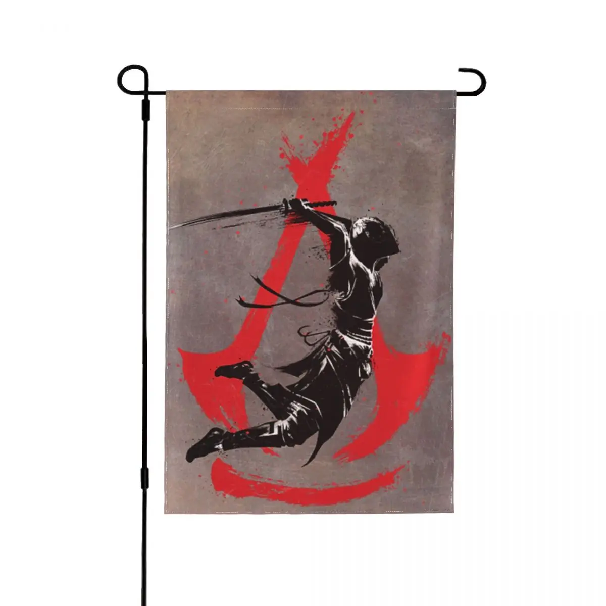 Drapeau décoratif de jardin, de pelouse ou de véranda, motif grue, thème « Philosophie de vie », pour décoration de cour rurale