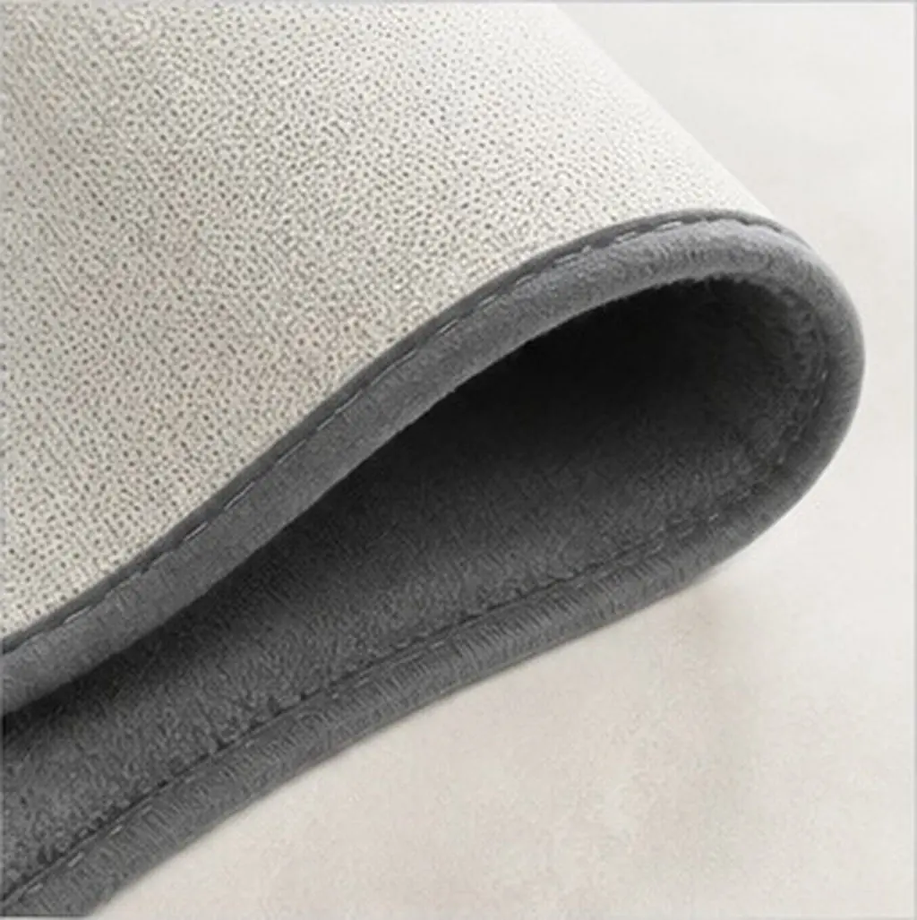 50x60cm Memory Bathroom Floor Mat Soft Comfortable Non-Slip Backing U Shape Toilet Rug Washable No Fade Closestool Carpet Decor