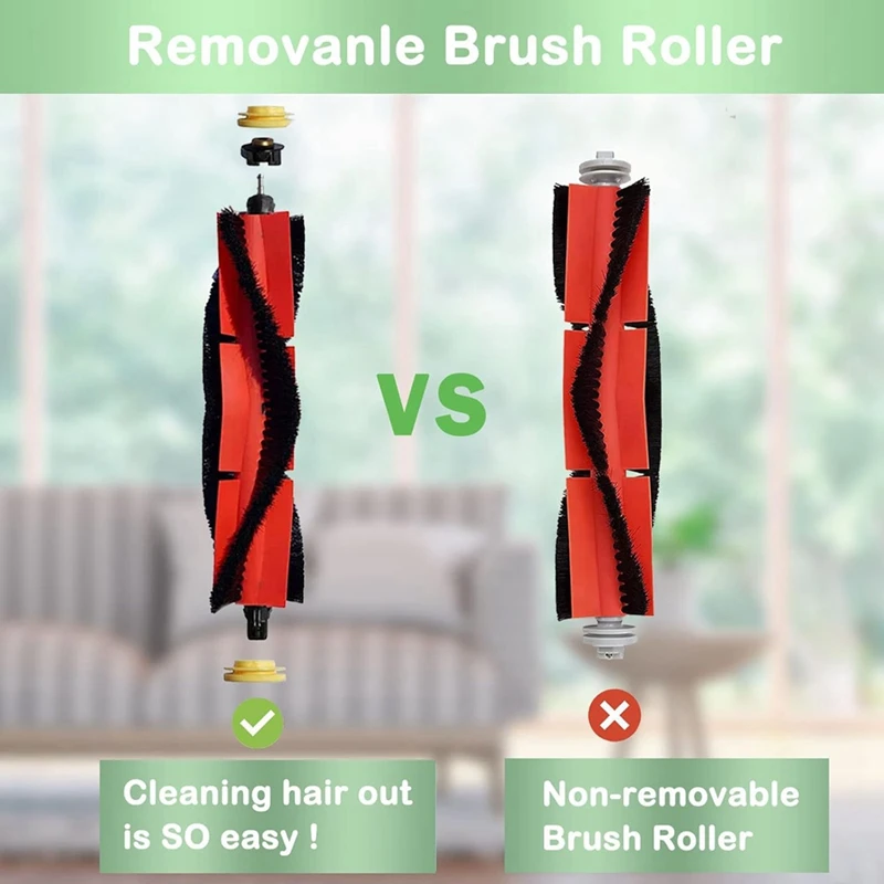 فرشاة جانبية رئيسية قماش ممسحة فلتر Hepa ، Roborock S6 نقي S6 E4 Max S6 MaxV S5 Max S4 E2 E3 E5 E20 E25 E35