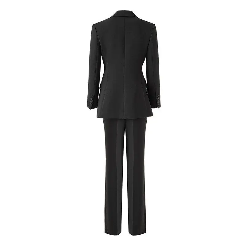 Fashionable Heavy-Duty Beaded Design Commute Suit Jacket Women's Professional Ensemble 2026 Spring New Arrival Long Sleeve