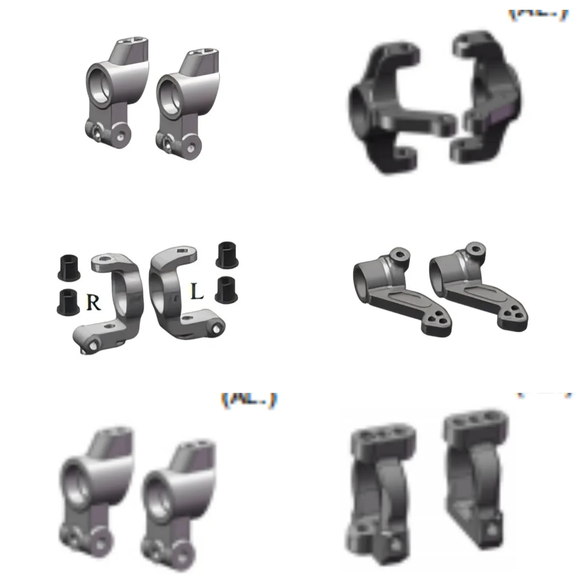 

HNR Originele Accessoires H980029 H980030 H980031 H980033 H980034 H980035 for H9804 H9804-MK 1/10 RC Model Rally Racing