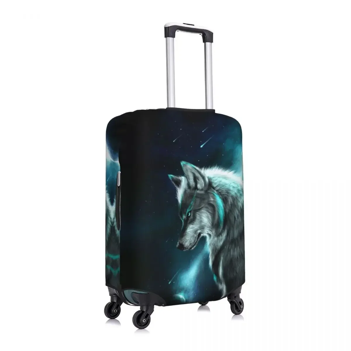 Custom Dier Wolf Bagage Cover Protector Schattige Reiskoffer Beschermhoes Voor 18-32 Inch